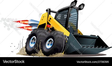 demolition skid steer cartoon|Free Cartoon Skid Steer Vector Free Vector and Free .